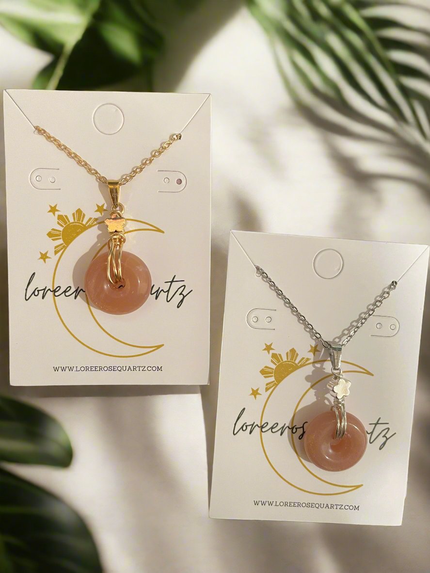 "Lizette" Sampaguita Crystal Donut Necklace