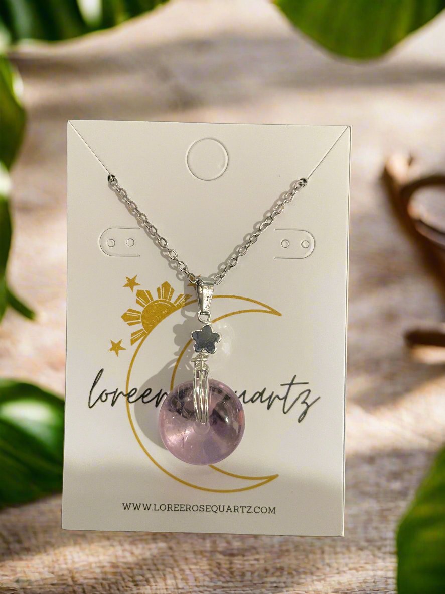 "Lizette" Sampaguita Crystal Donut Necklace