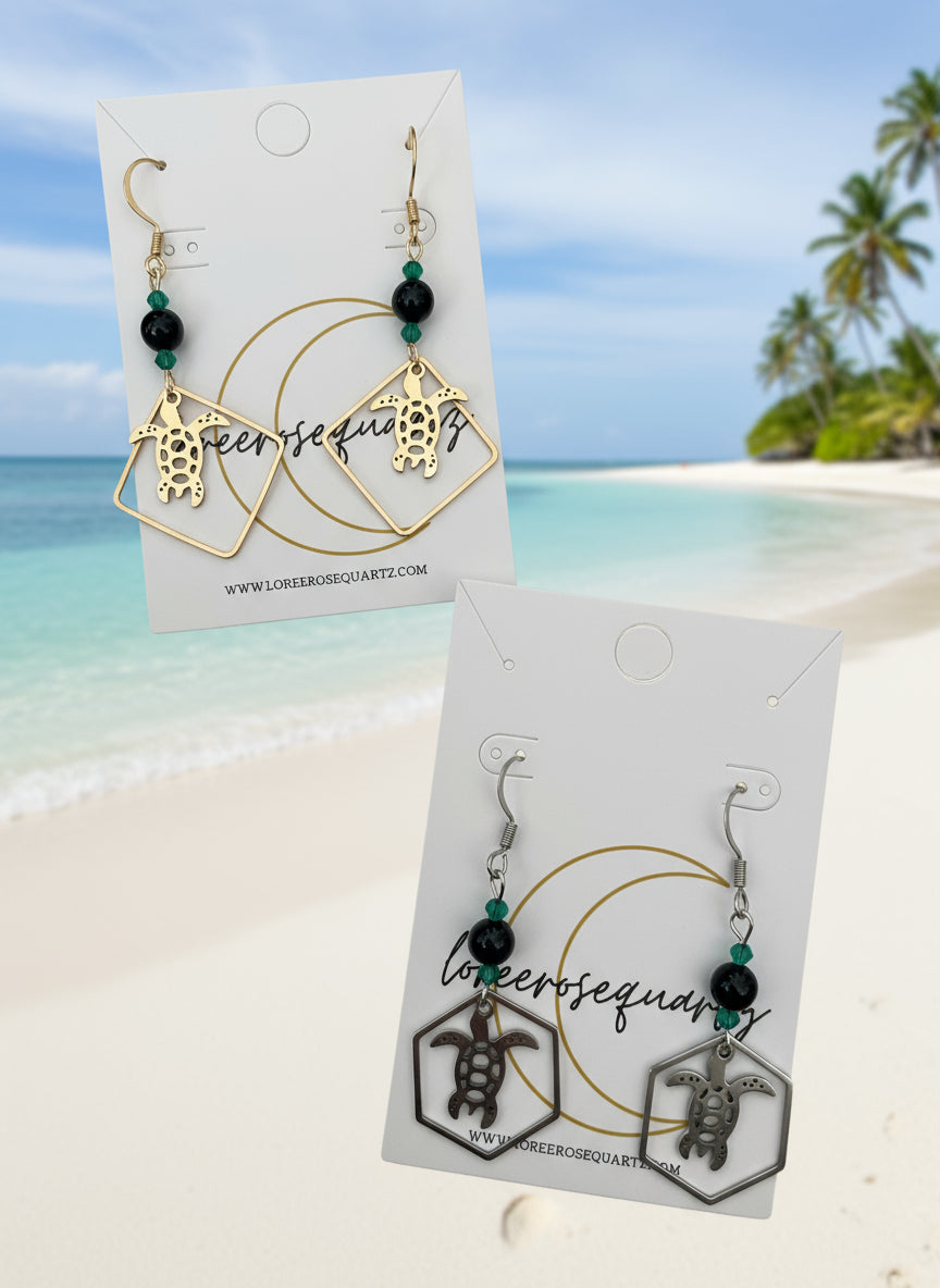 Black Tourmaline Turtle