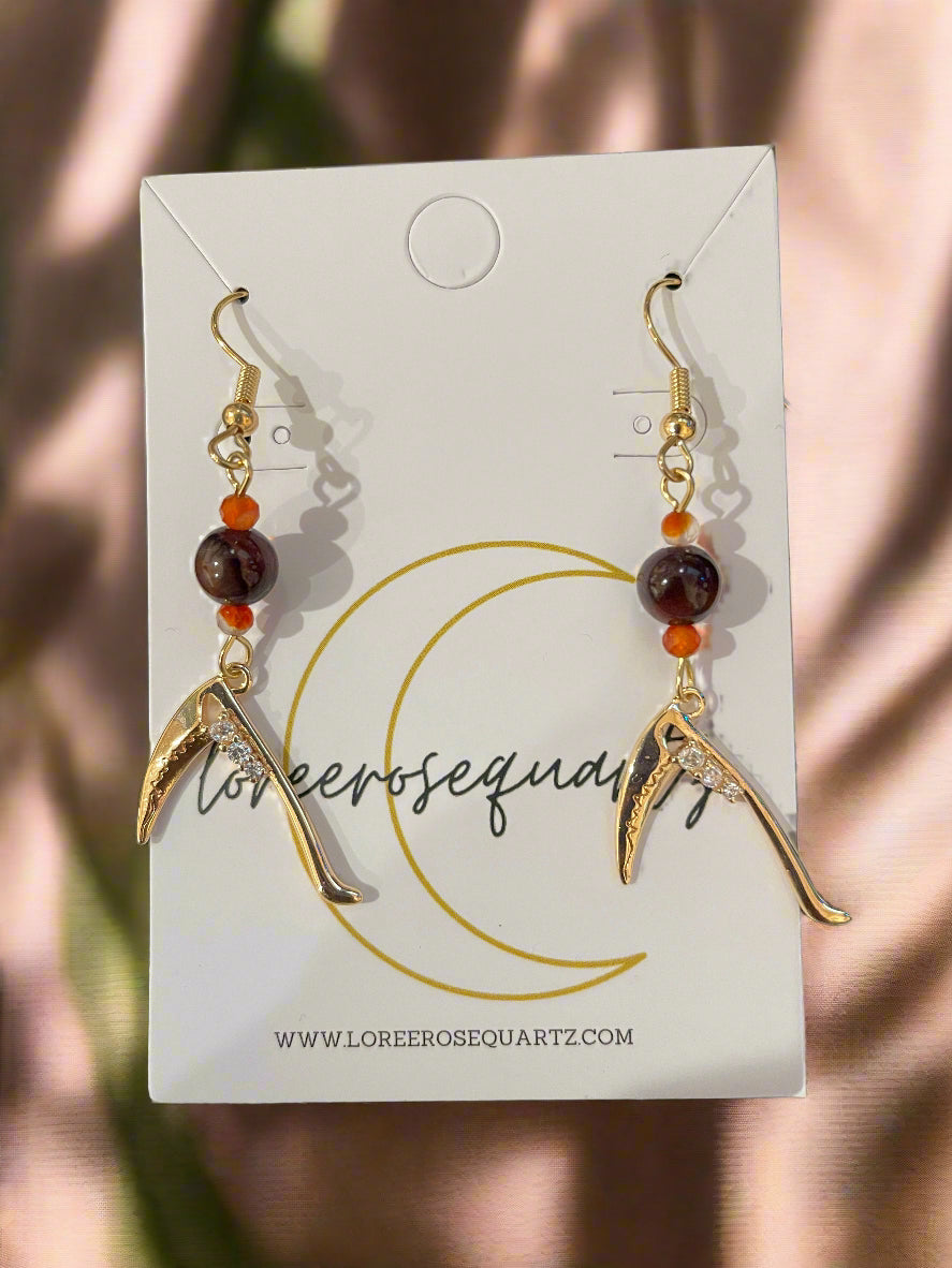 "Number One" Blood Hammer Red Tiger's Eye & Carnelian