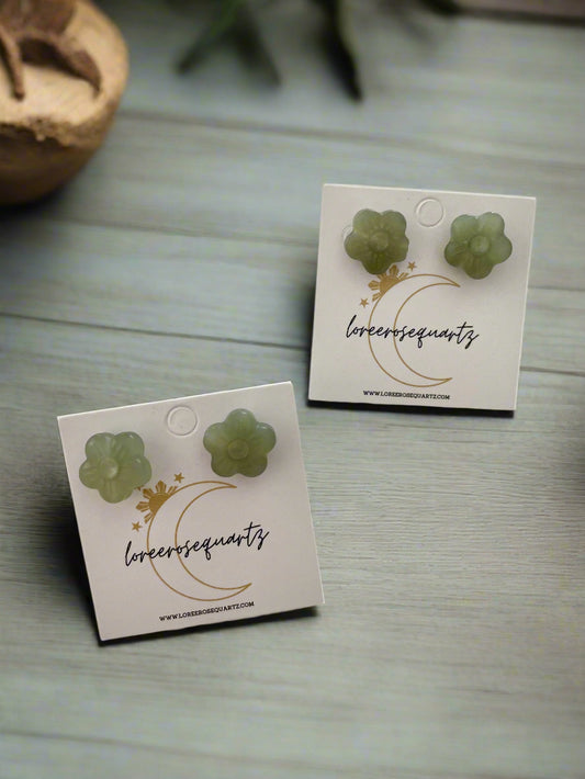 Jade Sampaguita Studs