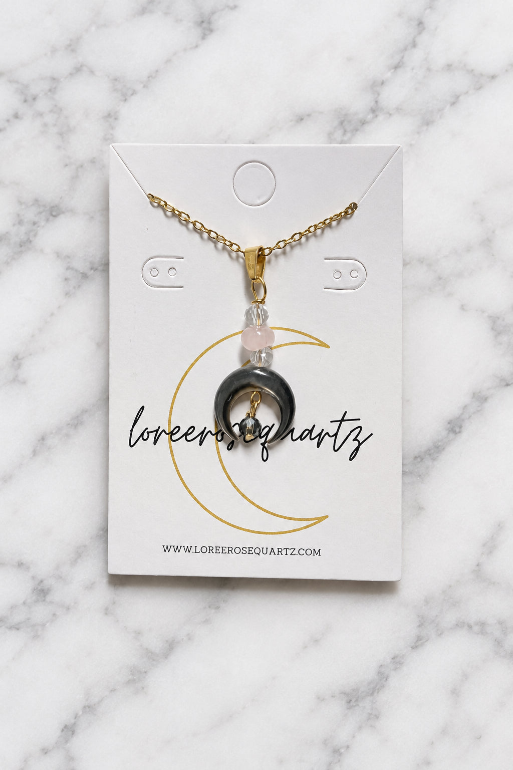"The Black Lady" Rose Quartz