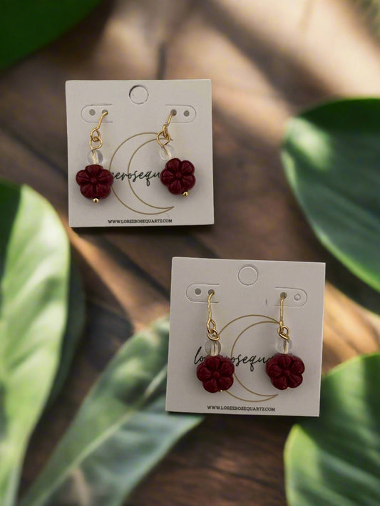 Nanhong Agate Mini Sampaguita + Clear Quartz