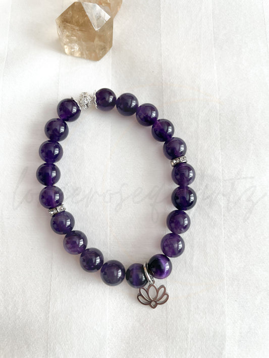Purple Hair Mage Mirrored Lotus Bracelet