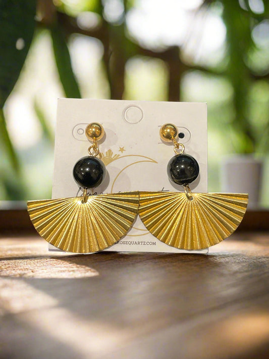 Black Tiger's Eye Pamaypay