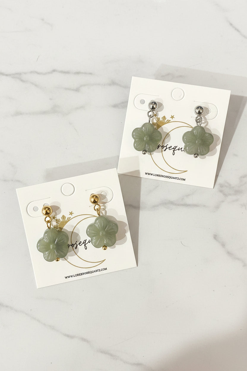 Jade Sampaguita Studs