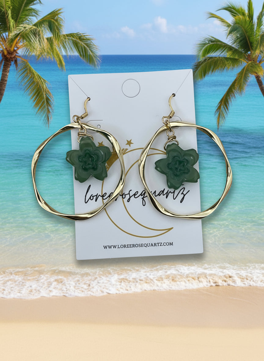 Sampaguita Statement Hoops