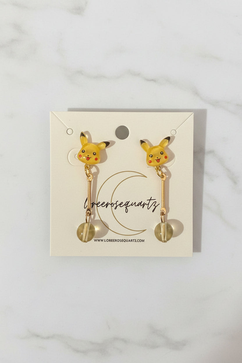 Electric Studs with Citrine