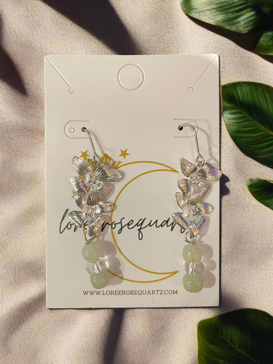 Jade & Clear Quartz Sampaguita