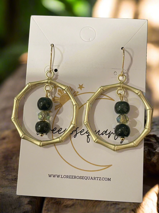 “Tinikling” Jade Bamboo Hoops