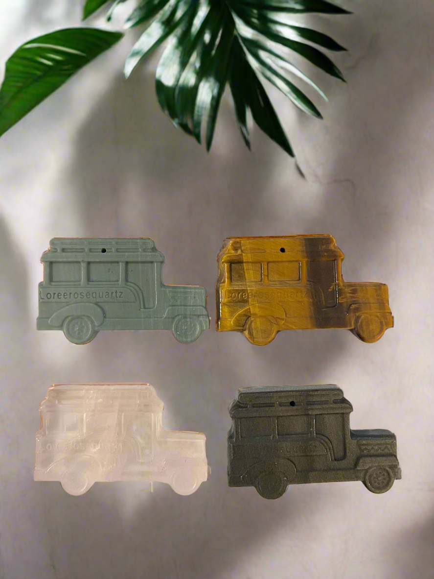 Jeepney Crystal Car Ornament