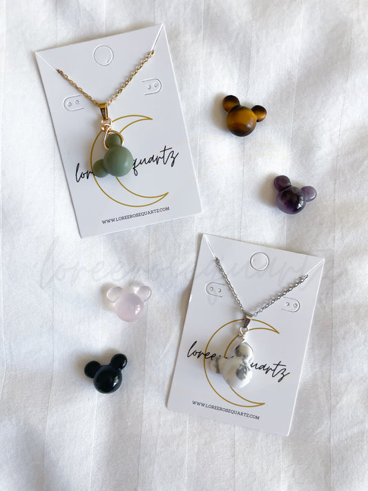 Mouse Crystal Necklace