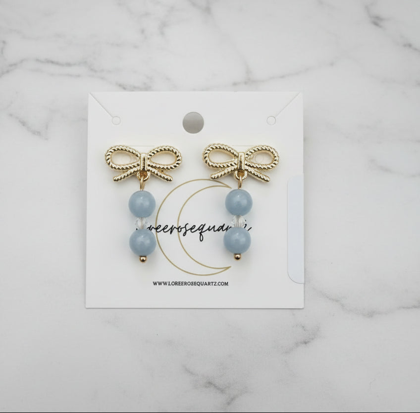New Jeans Bows with Angelite