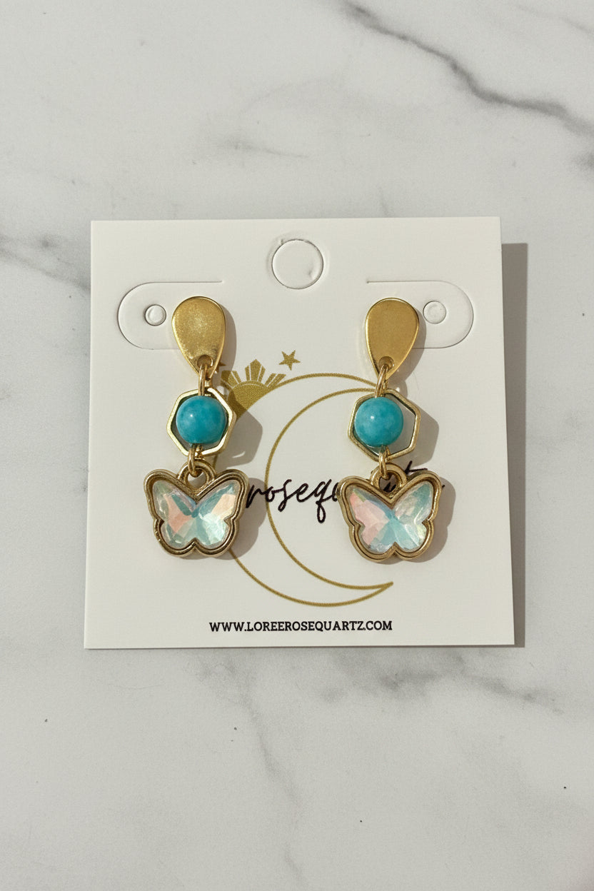 "Diwata" Amazonite Studs