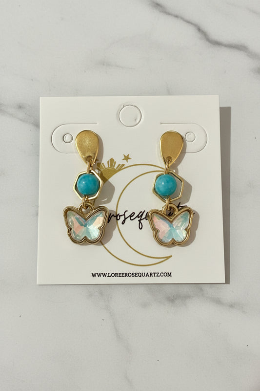 "Diwata" Amazonite Studs