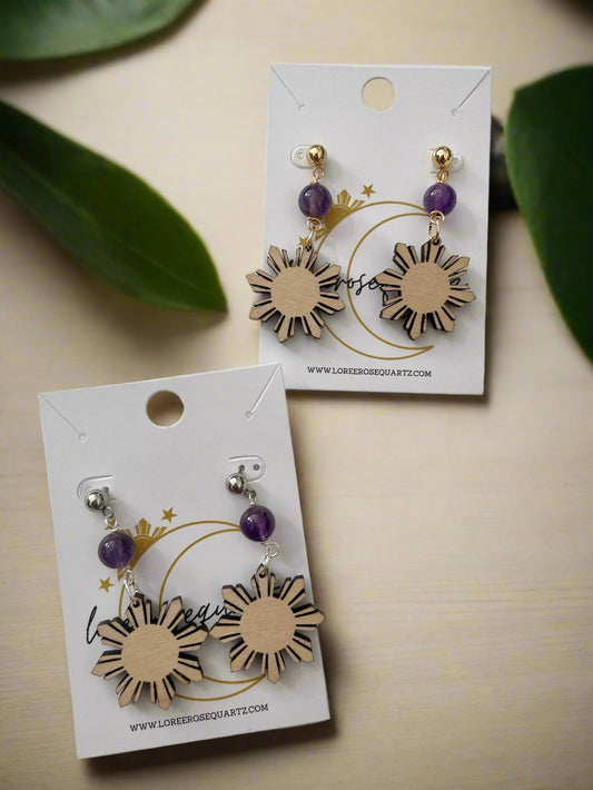 Ube Mini Wooden Araw Studs