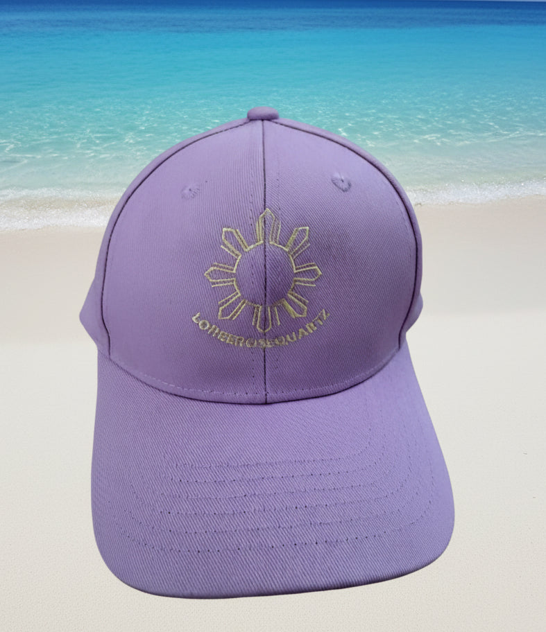 loreerosequartz purple hat