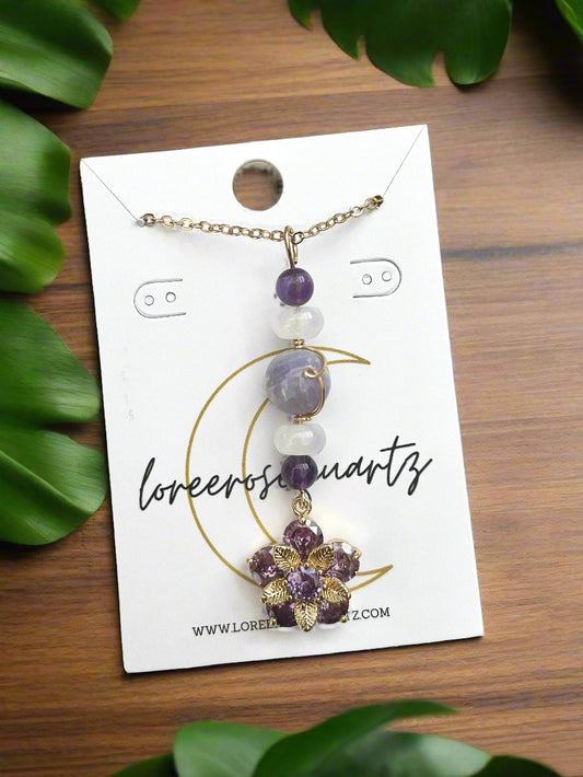 Ube Sampaguita Necklace