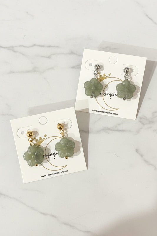 Jade Sampaguita Studs