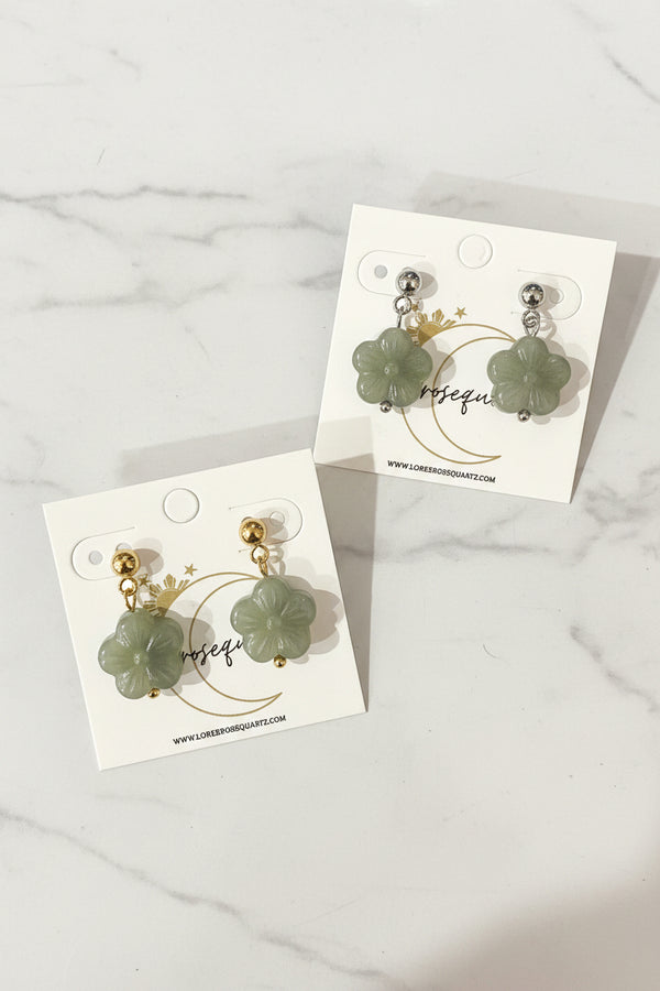 Jade Sampaguita Studs