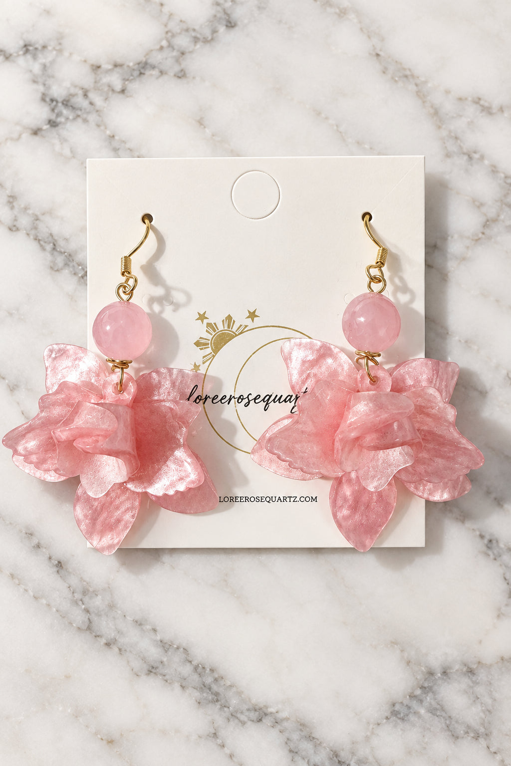 Pink Chalcedony Pink Sampaguita Statement