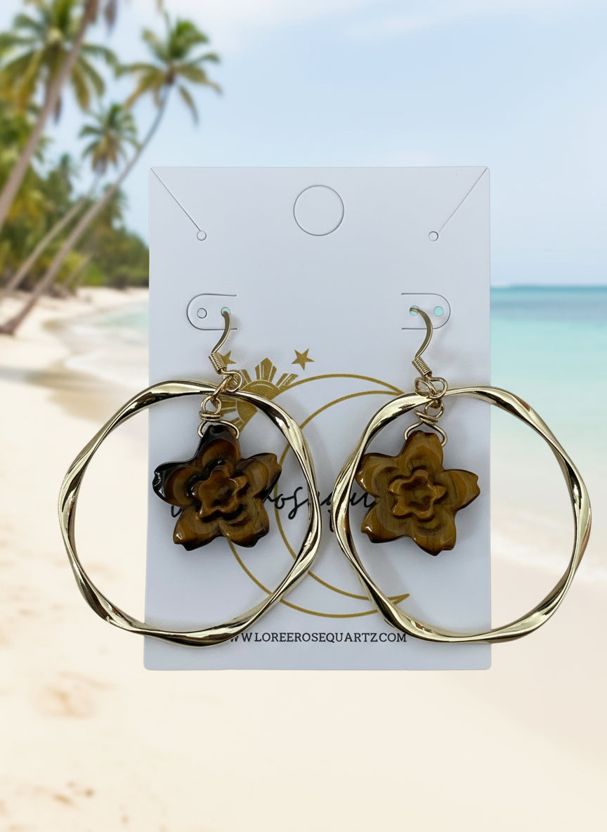 Sampaguita Statement Hoops
