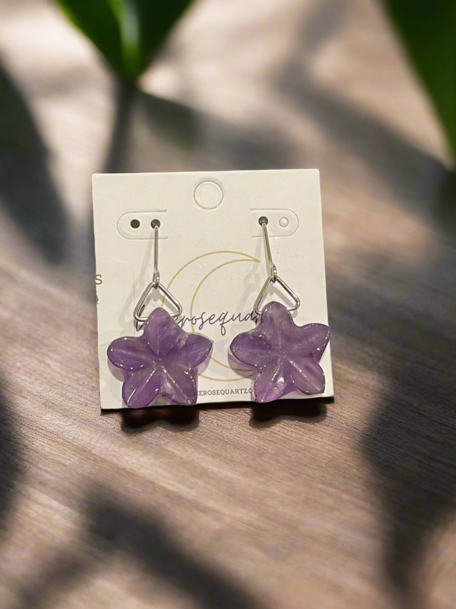 "Mary" Mini Plumeria Earrings