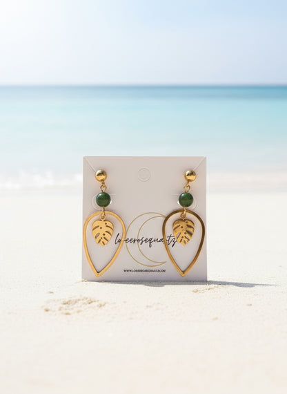 Jade Monstera Teardrop