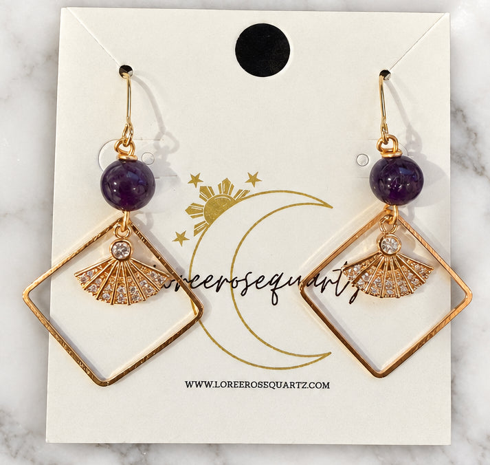 Amethyst with Gold Pamaypay