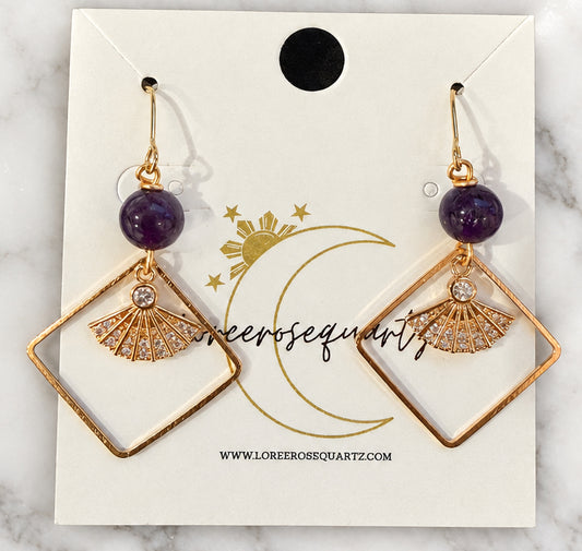 Amethyst with Gold Pamaypay