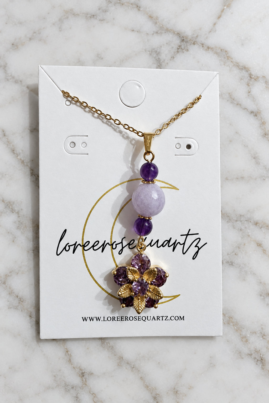 Ube Sampaguita Necklace