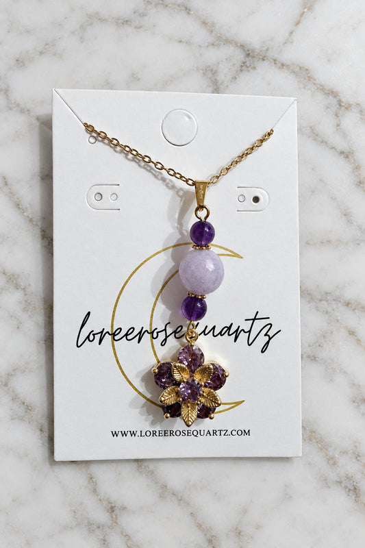 Ube Sampaguita Necklace