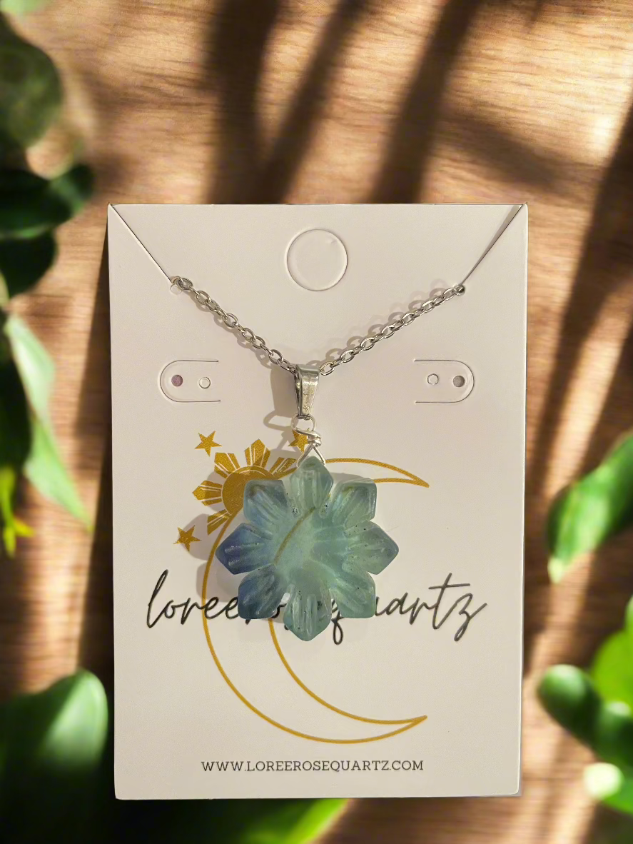 Fluorite Araw Crystal Necklace (Third Edition)