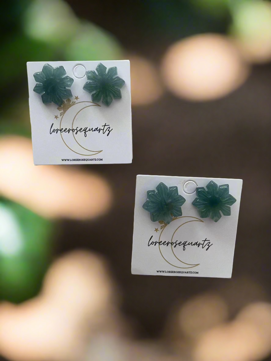 Mini Jade Araw Studs