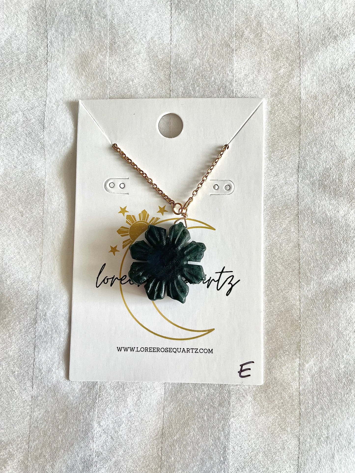 Moss Agate Araw Necklace: Second Edition