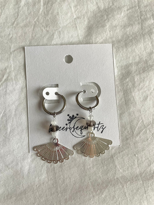 Cariñosa Silver Pamaypay Earrings