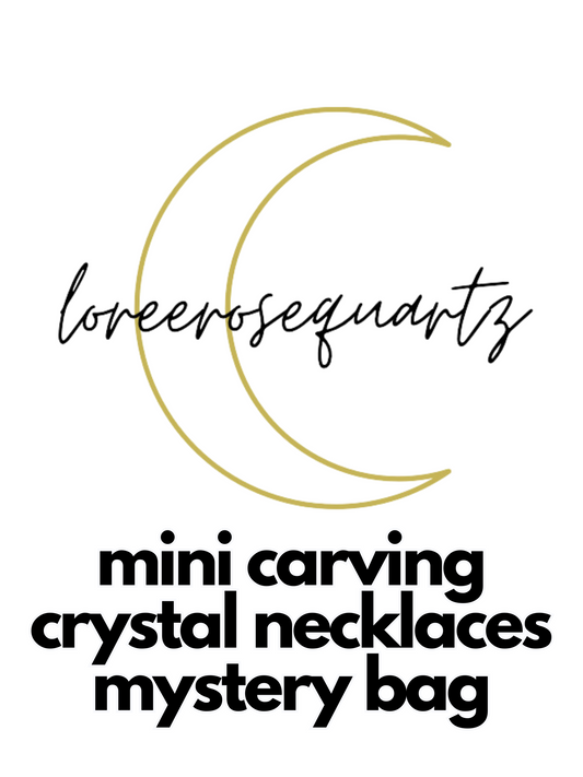 $30 Mini Carving Crystal Necklaces Mystery Bag